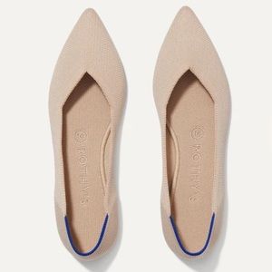 Rothy’s the point shoe in ecru size 8